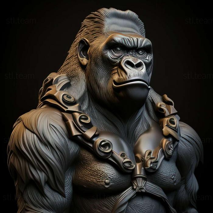 3d модель горили